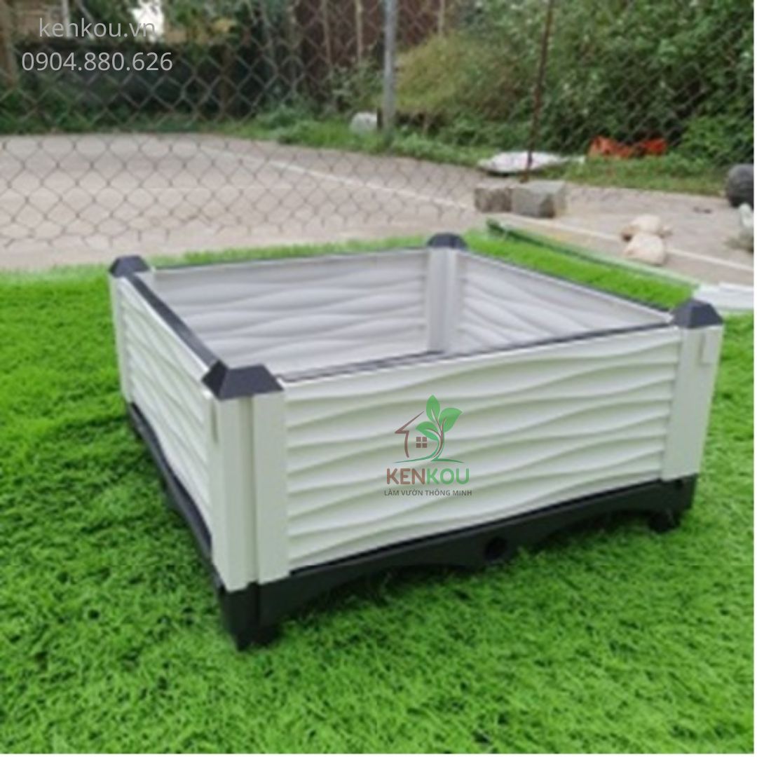 Chậu ghép trồng cây L150 x W50 x H38 Chậu thông minh Việt Nam trồng rau, hoa, cây cảnh tại nhà