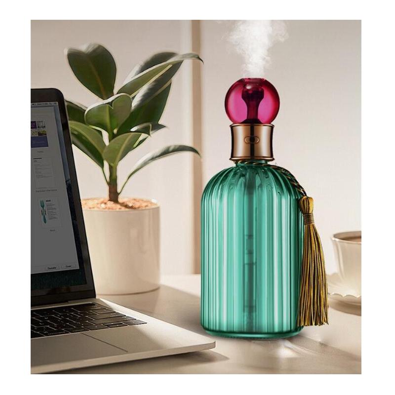 USB Máy Tạo Độ Ẩm Không Khí Kính Lọ Nước Hoa Aromatheraphy Siêu Âm Thanh Mát Phun Sương Tạo Máy Khuếch Tán Tinh Dầu Mini Di Động Xe Ô Tô Hương Ẩm