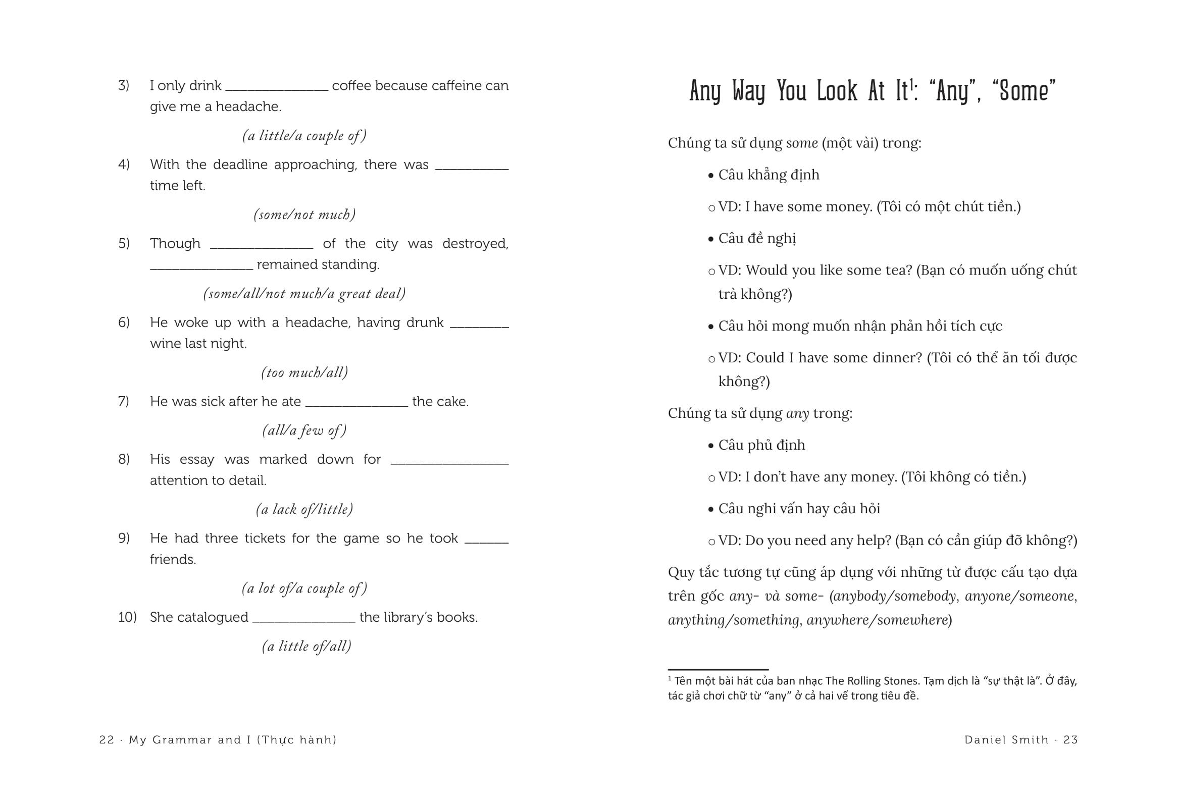 My Grammar And I - Thực Hành