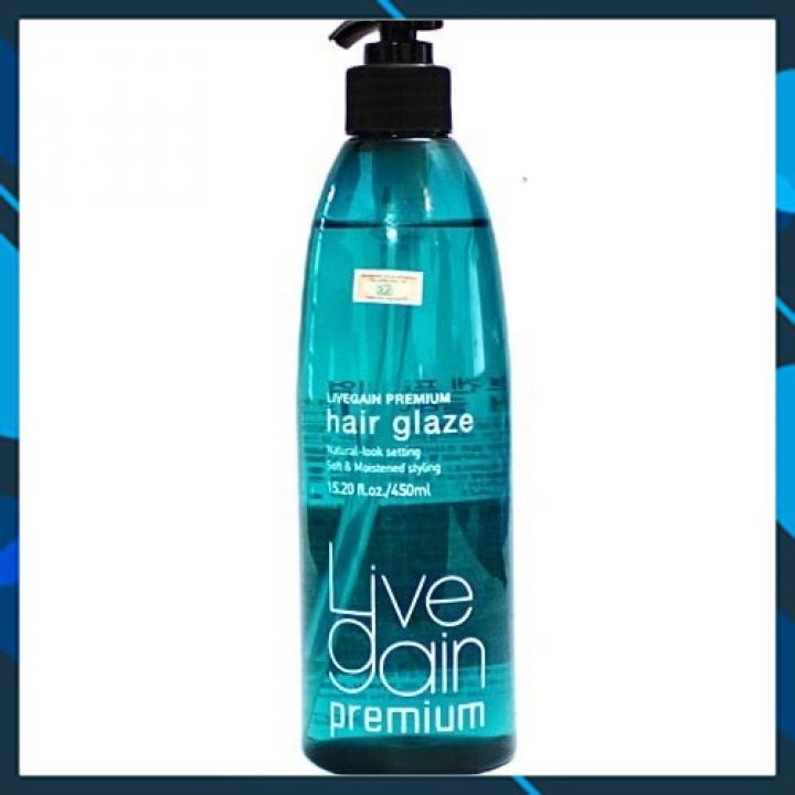 Gel Mềm Livegain Premium Hair Glaze 450ml Hàn Quốc