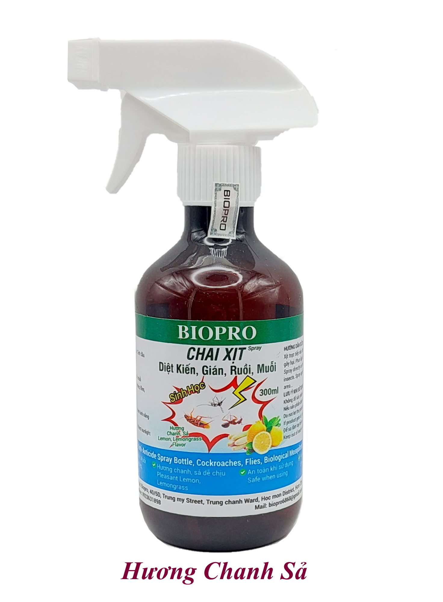 Chai xịt diệt kiến diệt gián ruồi muỗi Sinh học Biopro Chai 300ml Diệt sạch côn trùng gây hại An toàn Hiệu quả Sx tại VN