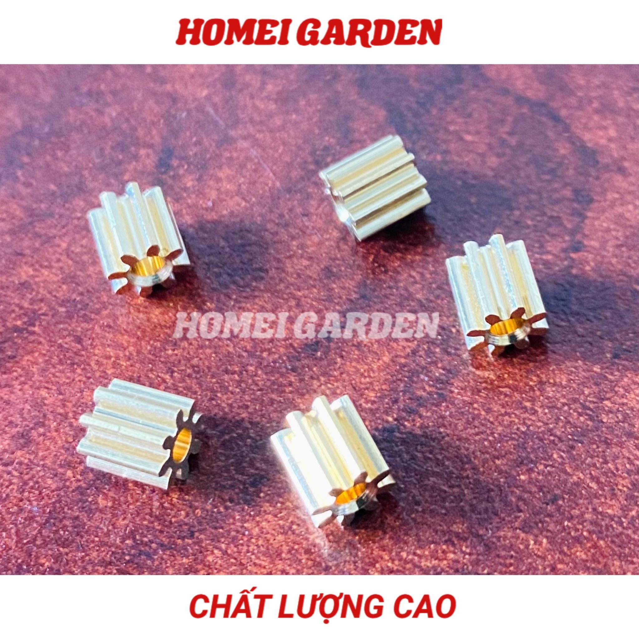 5 cái bánh răng kim loại trục 2mm 8 răng 82A bánh răng đồng chất lượng cao - HM0072