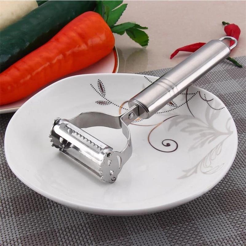Nạo sợi Inox đa năng 3 in 1 nạo dừa, rau củ quả thông minh
