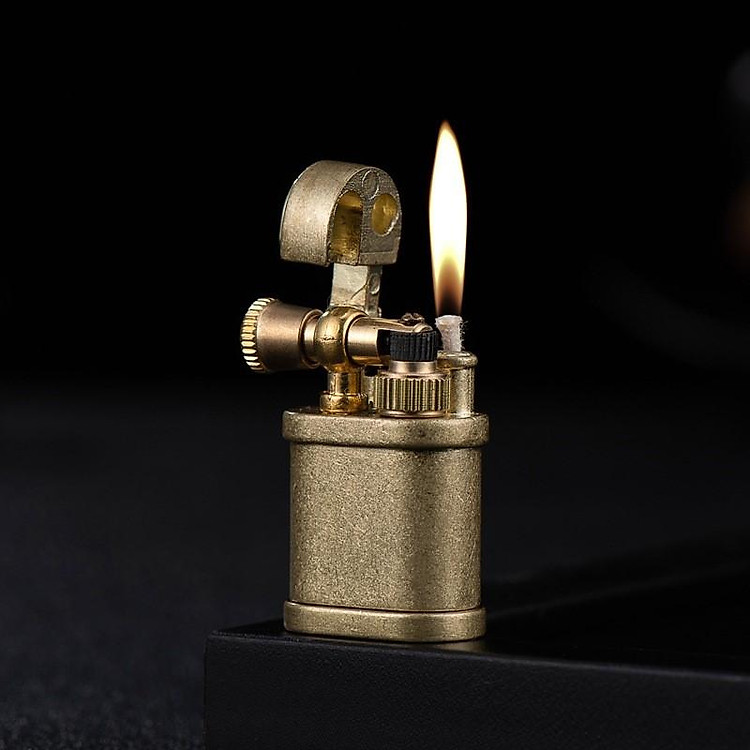 Vỏ Hột Quẹt Bật Lửa Xăng Đá Mini HY703 Thiết Kế Mới Nhỏ Gọn Đẹp Độc Lạ - Dùng Xăng Bấc Đá Cao Cấp