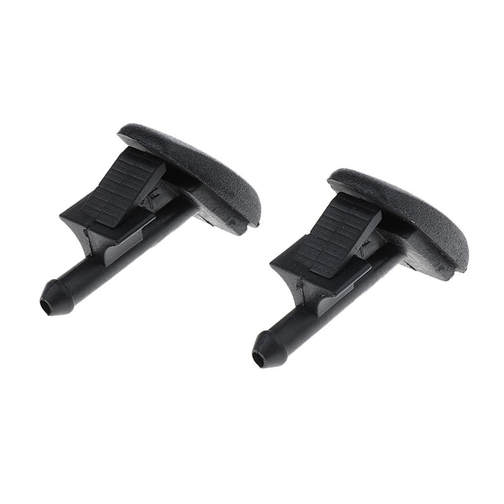 2PCs Windshield Wiper Water Spray Jet Washer Nozzle for E90 E60 E46