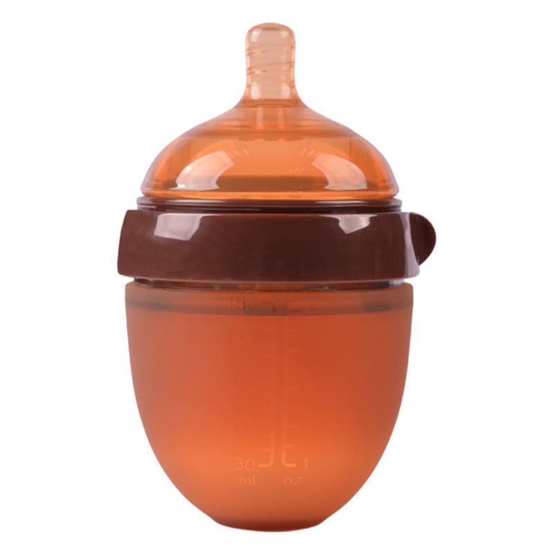 Bình Sữa Nano Bạc Silicone Rộng Cỡ Nòng Có Tay Cầm Ống Hút Cho Bé Bình Sữa Cho Bà Mẹ Và Trẻ Em Tiếp Tế Thực Phẩm Ăn Dụng Cụ