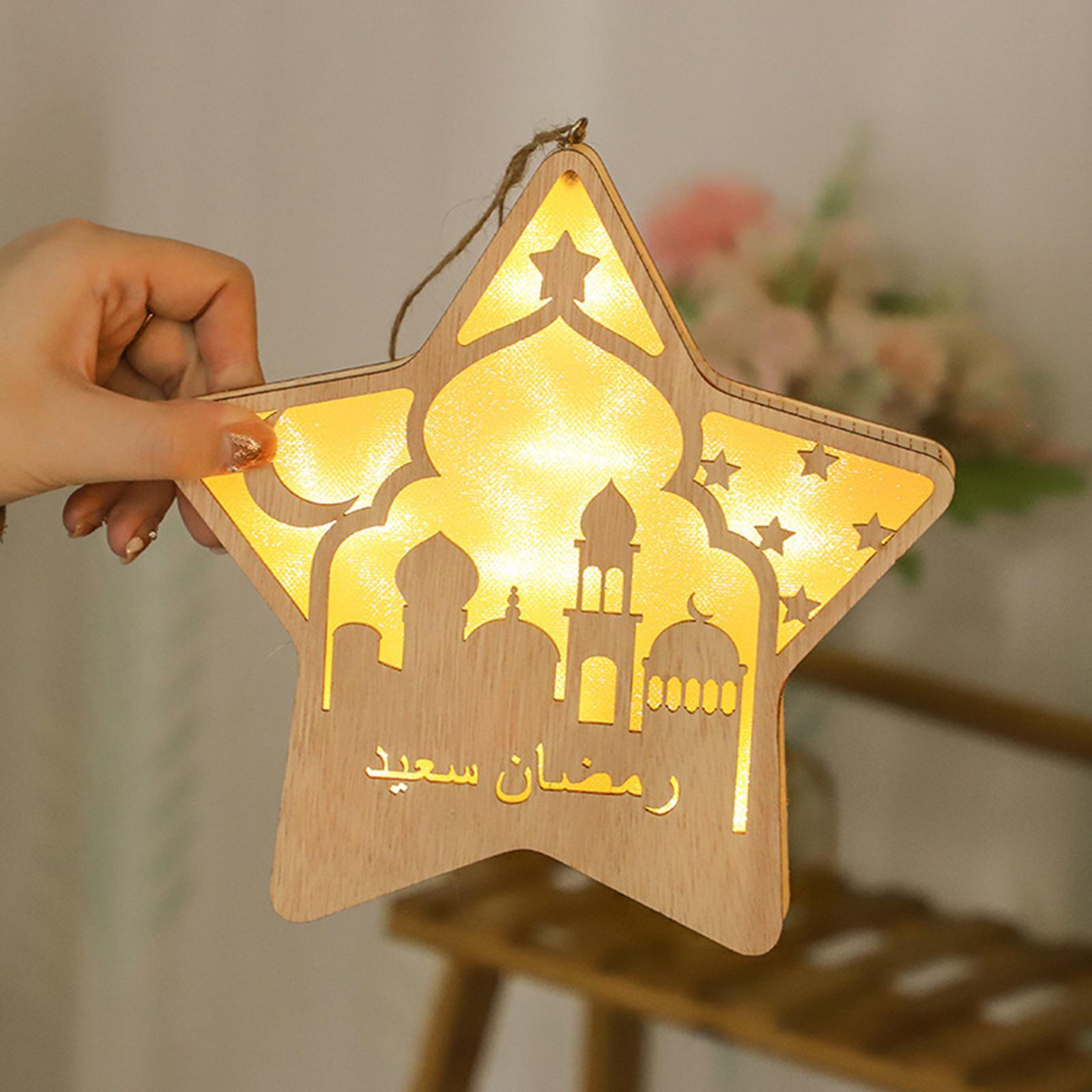 Ramadan Eid Mubarak Lights Decoration Night Light for Indoor Party Bedroom