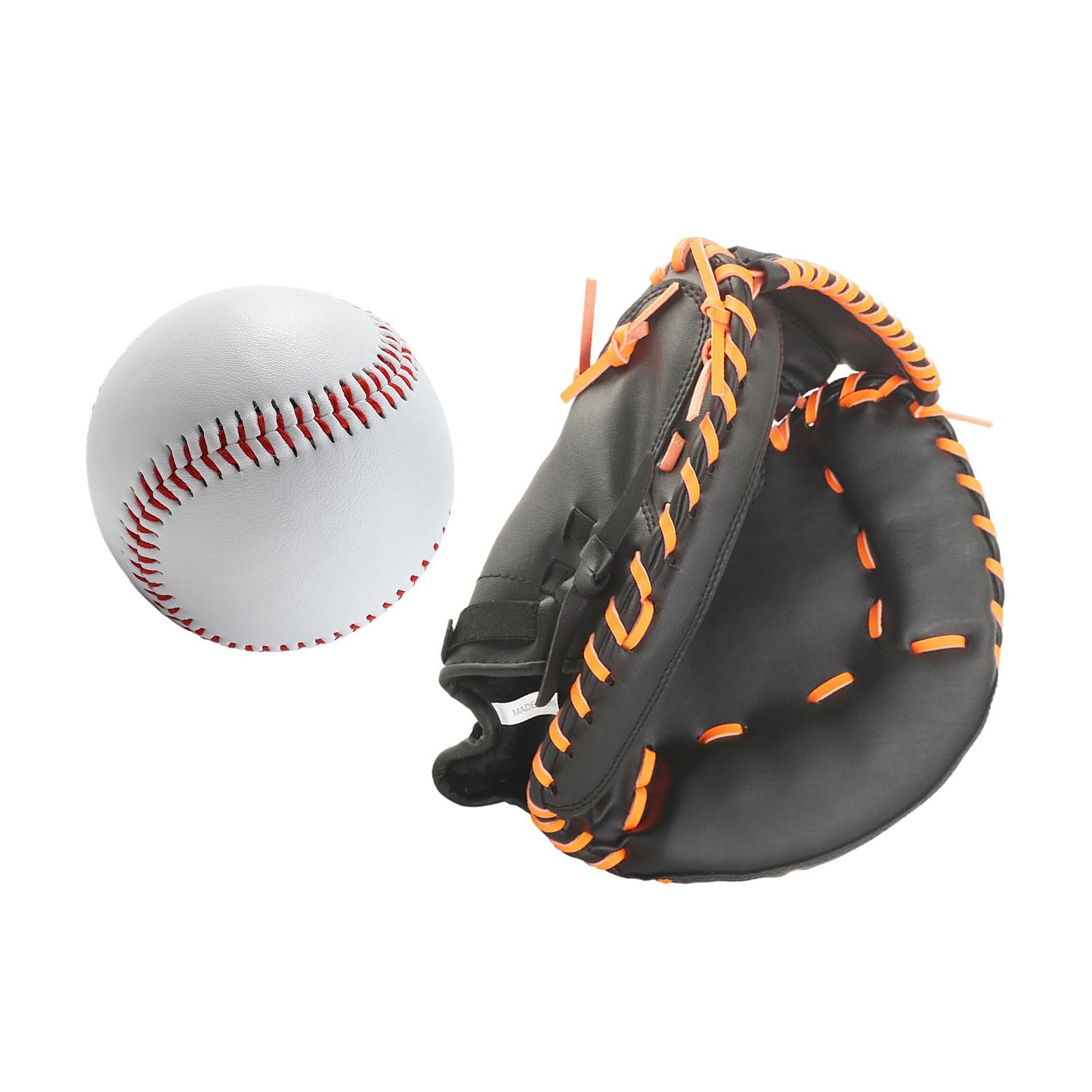 Baseball Catcher Glove Infield Gloves Durable Baseball Mitts Baseball Softball Glove Sports Batting Gloves for Unisex Match Exercise Practice