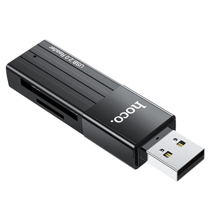 Đầu Đọc Thẻ Nhớ Hoco 2 Trong 1 Cổng Usb 3.0 / Usb 2.0 5g Tốc Độ Cao