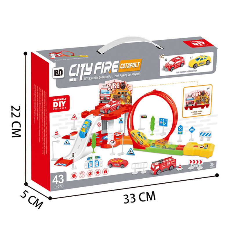 Bộ lắp ráp đường đua xe ô tô City Fire