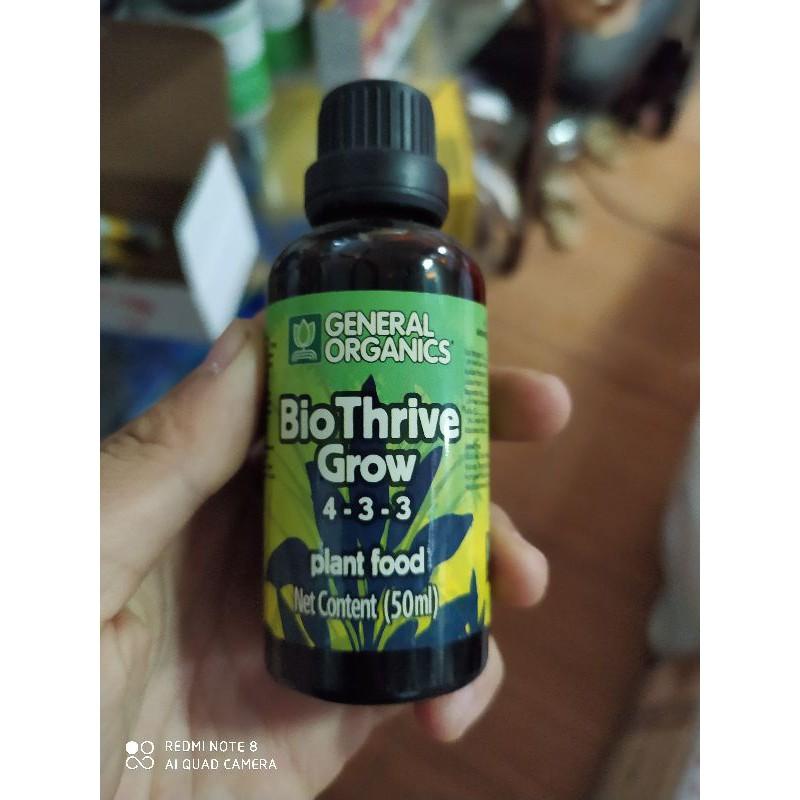 Phân bón hữu cơ cao cấp Bio Thrive Grow 4-3-3 50ml