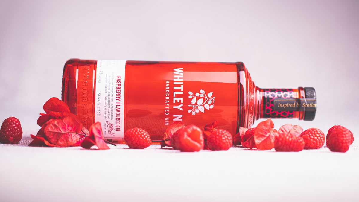 Rượu Whitley Neill Handcrafted Raspberry Gin 43% (700ml) - Không hộp