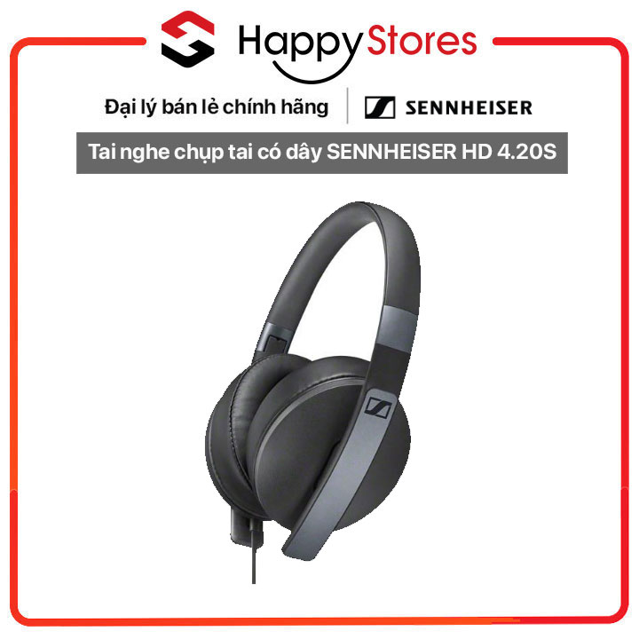 Tai nghe chụp tai có dây SENNHEISER HD 4.20S - HÀNG CHÍNH HÃNG