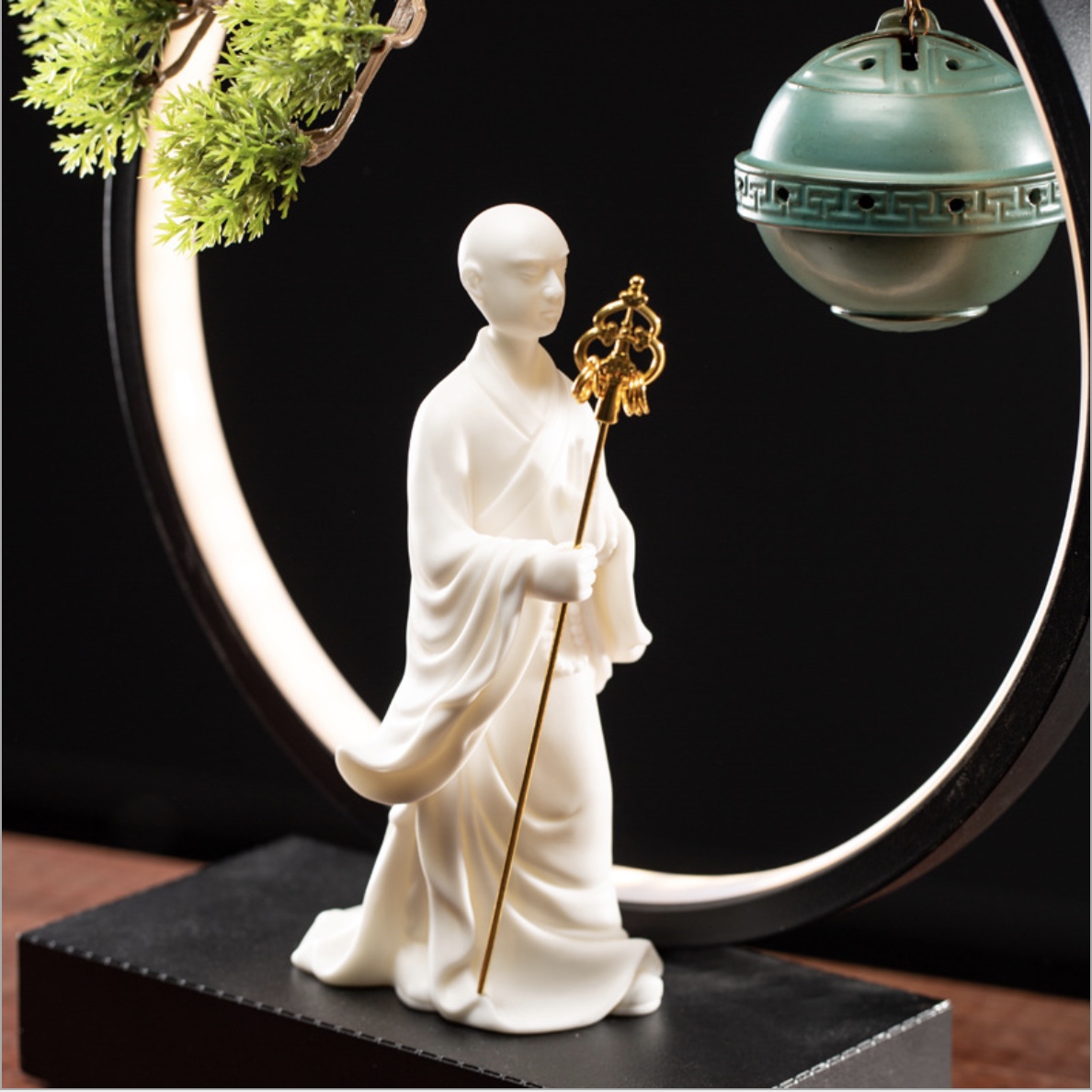 BỘ XÔNG TRẦM HƯƠNG LED TRÒN HÀNH TU TÂY THIÊN - TO THE WEST