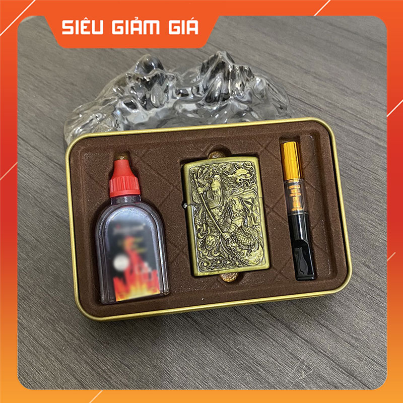 Set Vỏ Hột Quẹt Bật Lửa Xăng Đá Và Đầu Tẩu Lọc 3001-15 Tiện Lợi - Nhiều Hình