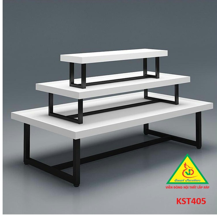 Kệ gỗ trưng bày rau củ quả, kệ trưng bày sản phẩm, hàng hóa KST405 - Nội thất lắp ráp Viễn Đông Adv