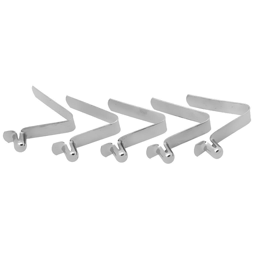 3-10pack 5pcs Kayak Paddle Push Snap Button Tent Awning Pole 6MM x 7MM silver