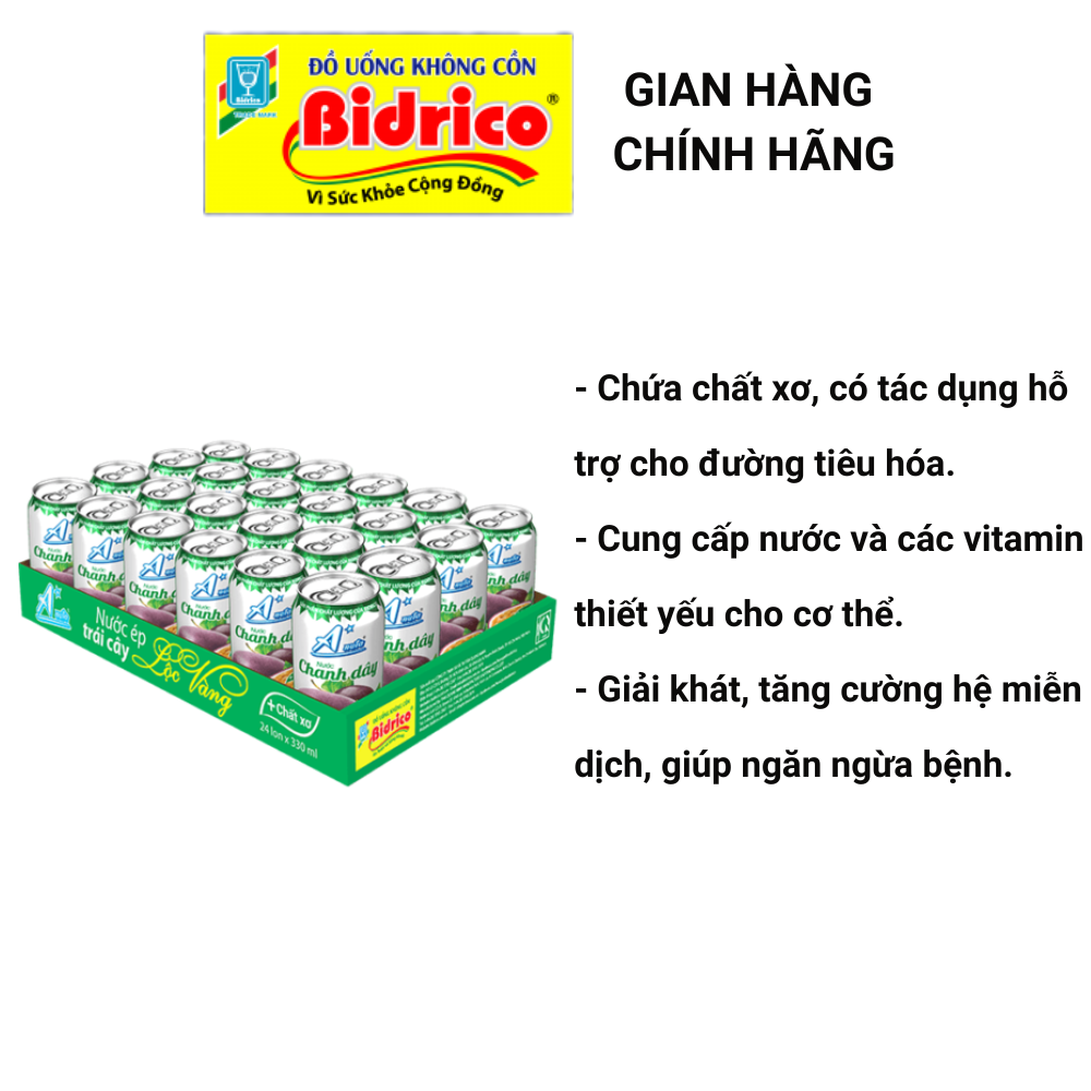 Nước Ép Trái Cây A*nuta (Khay 24 lon 330ml) - Sản phẩm của Bidrico