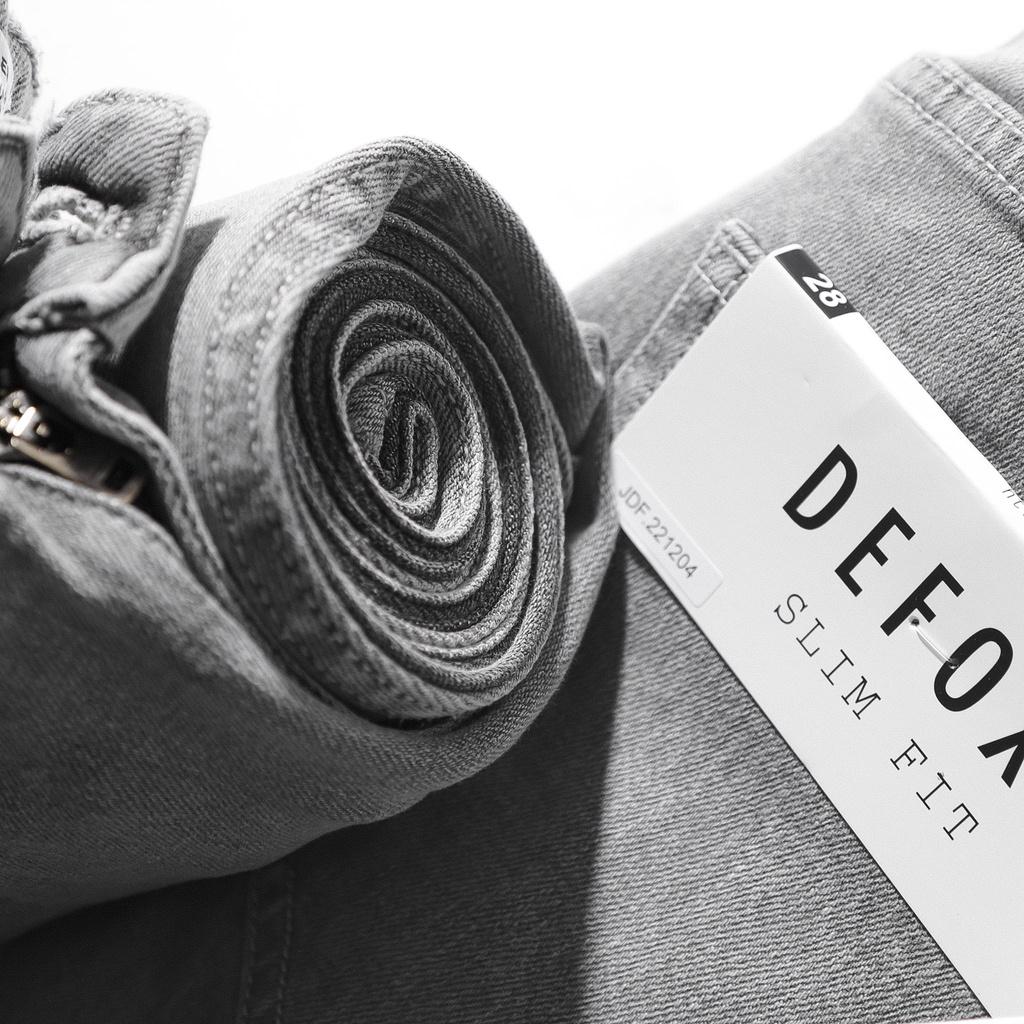 Quần jean xám nhạt DF form slimfit - 221204 | LASTORE MENSWEAR