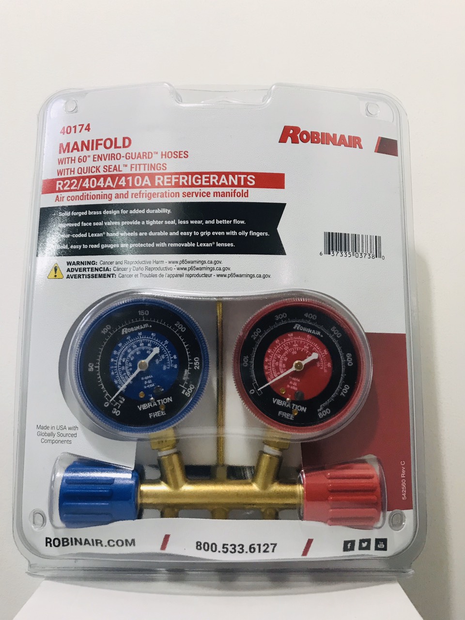 Bộ đồng hồ nạp ga lạnh điều hoà Robinair 40174