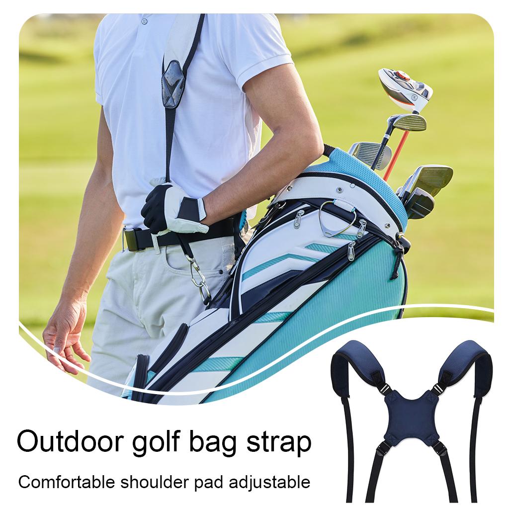 Túi golf đôi vai đôi dây đeo Oxford Vải có thể điều chỉnh ba lô có thể tái sử dụng Baging Túi dây đai có thể thay thế được Color: red