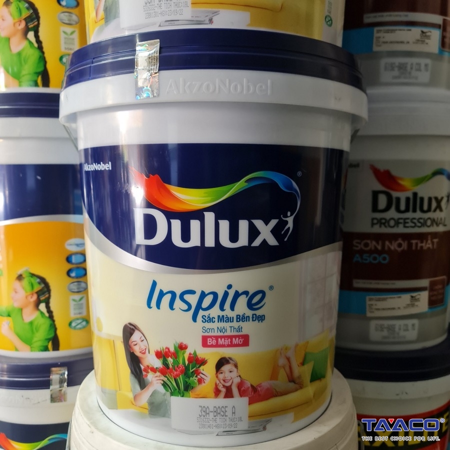 Sơn Nội Thất Dulux Inspire Sắc Màu Bền Đẹp 39A Mờ GIÚP Tô Điểm Và Gìn Giữ Vẻ Đẹp Cho Ngôi Nhà Bạn (MÀU TRẮNG)