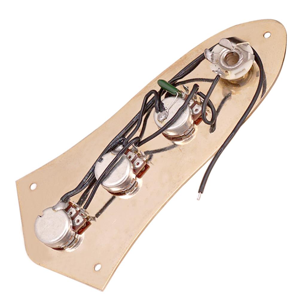 Bass Metal Wired 3 Band Control Circuit Board Plate for JB Jazz Bass Parts