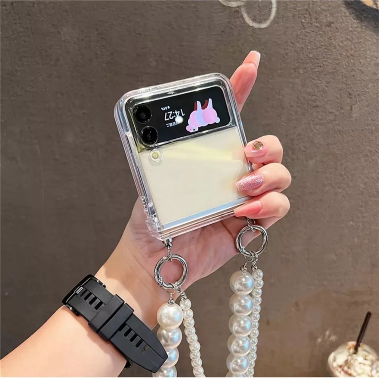 Ốp lưng cho samsung Zflip5 - Zflip3 - Zflip4 - Z flip5 - Z flip 3 - flip 4 - Z flip3 - Z flip4 5G trong suốt