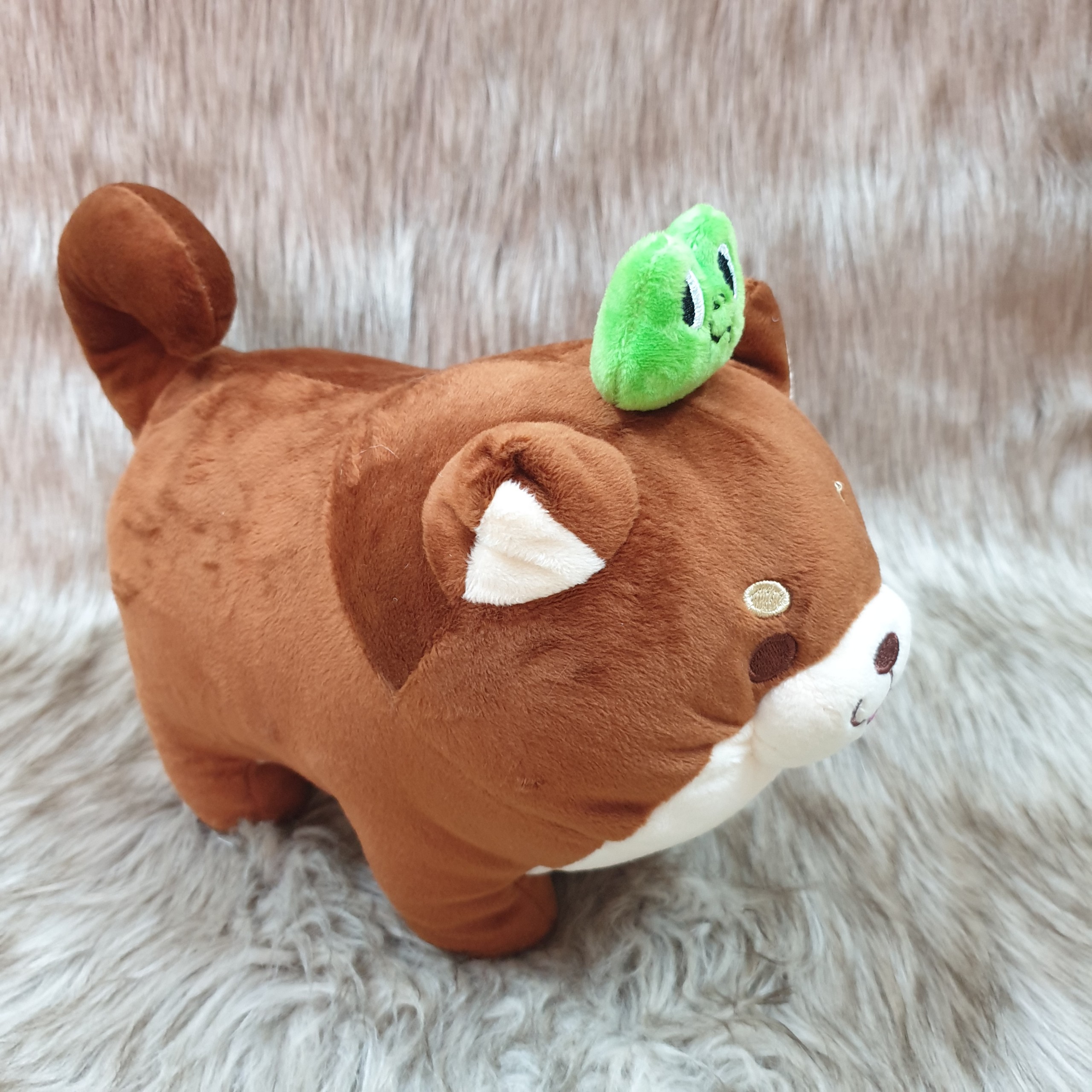 Chó Shiba nhồi bông size 30cm màu nâu vàng