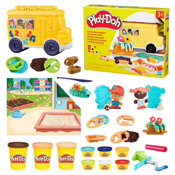 Bộ Đồ Chơi Bột Nặn Xe Buýt Vui Học - Playdoh F9140 (23 Chi Tiết)