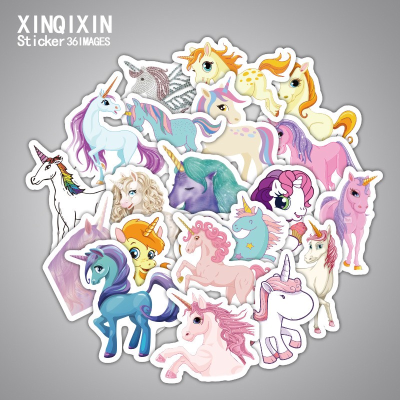 Bộ 33 miếng Sticker hình dán Pony