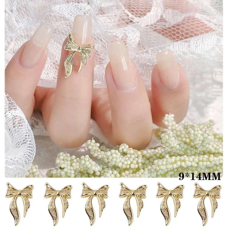 mã charm nơ trang trí nail đồng giá 4k