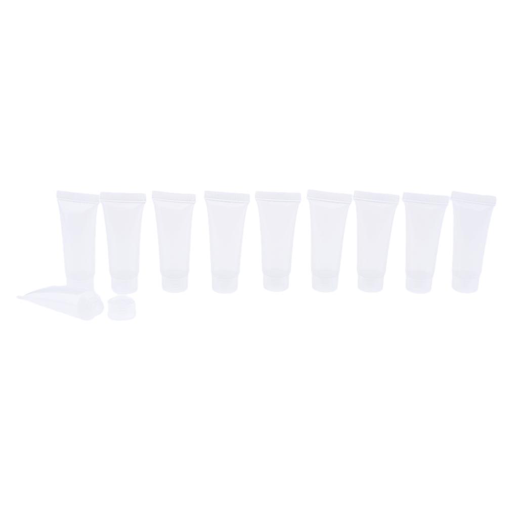 20Pcs 10ml Empty Lip Gloss Tubes Cosmetic Cream Shampoo Storage Containers