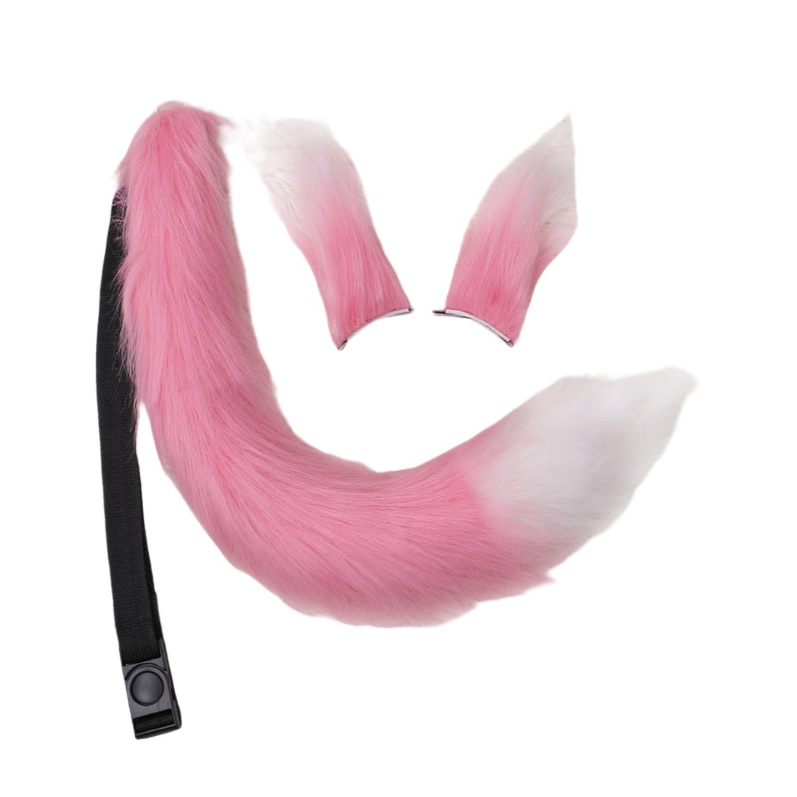 Ears and Tail Set Fancy Dress Costume Cosplay for Masquerade Kids Adult