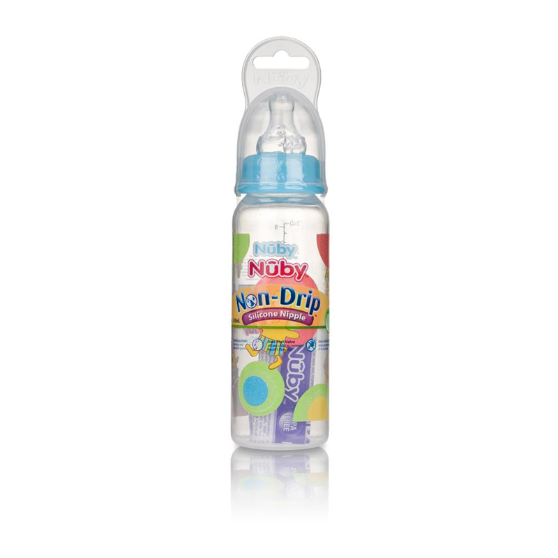 Bình sữa chống sặc cổ hẹp Nuby dung tích 240ml