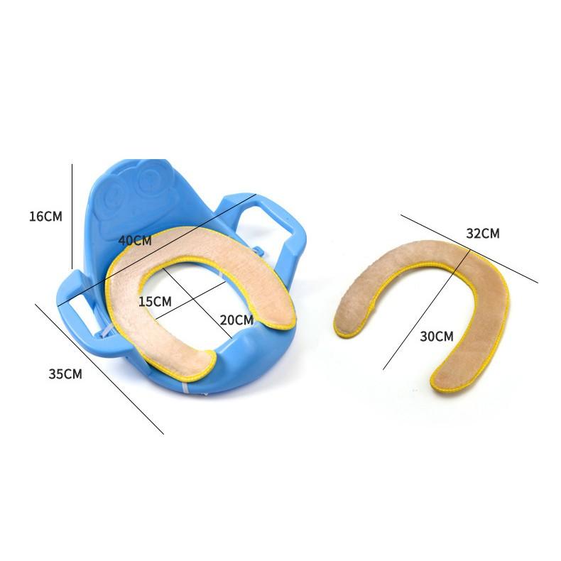 Đệm Lót Bô Trẻ Em Bệ Ngồi Nhà Vệ Sinh Cho Bé Trai, Bé Gái Vải Bông Mềm Mại