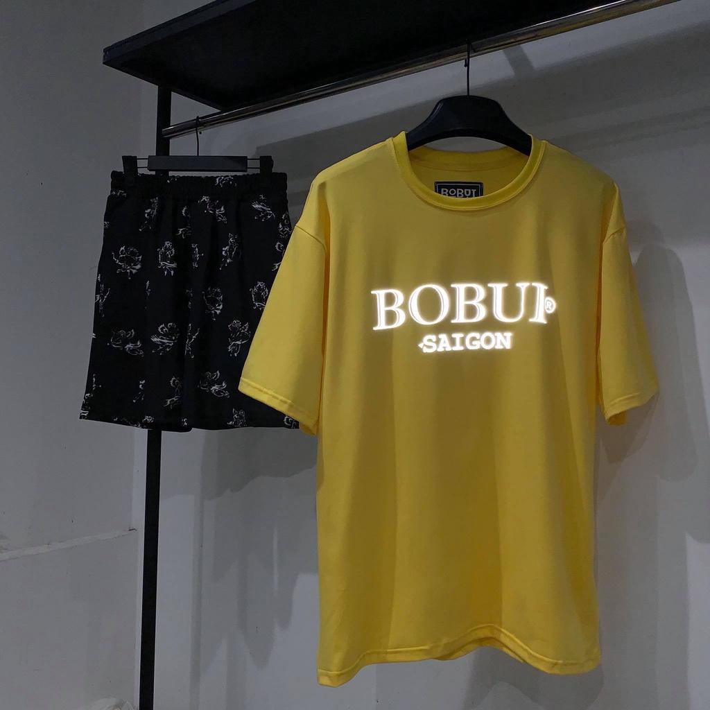 Áo Thun Tay Lỡ SAIGON BOBUI Cotton Unisex Nam Nữ , Áo thun tay lỡ form rộng in hoạ tiết chữ phông ulzzang unisex nam nữ đều mặc được