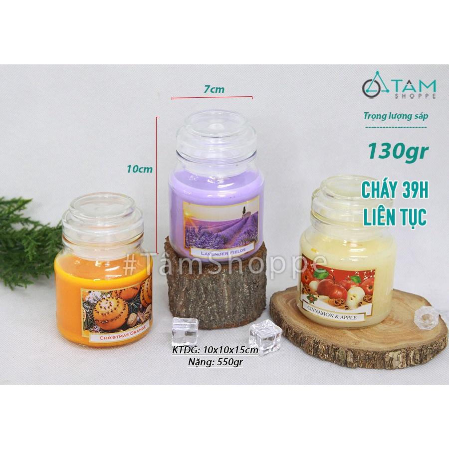 Hũ nến thơm thiên nhiên hương hoa lavender NT-04