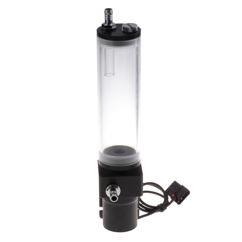 Cylinder Water Tank +G1/4 Thread 19W Pump Computer Water Cooling Radiator