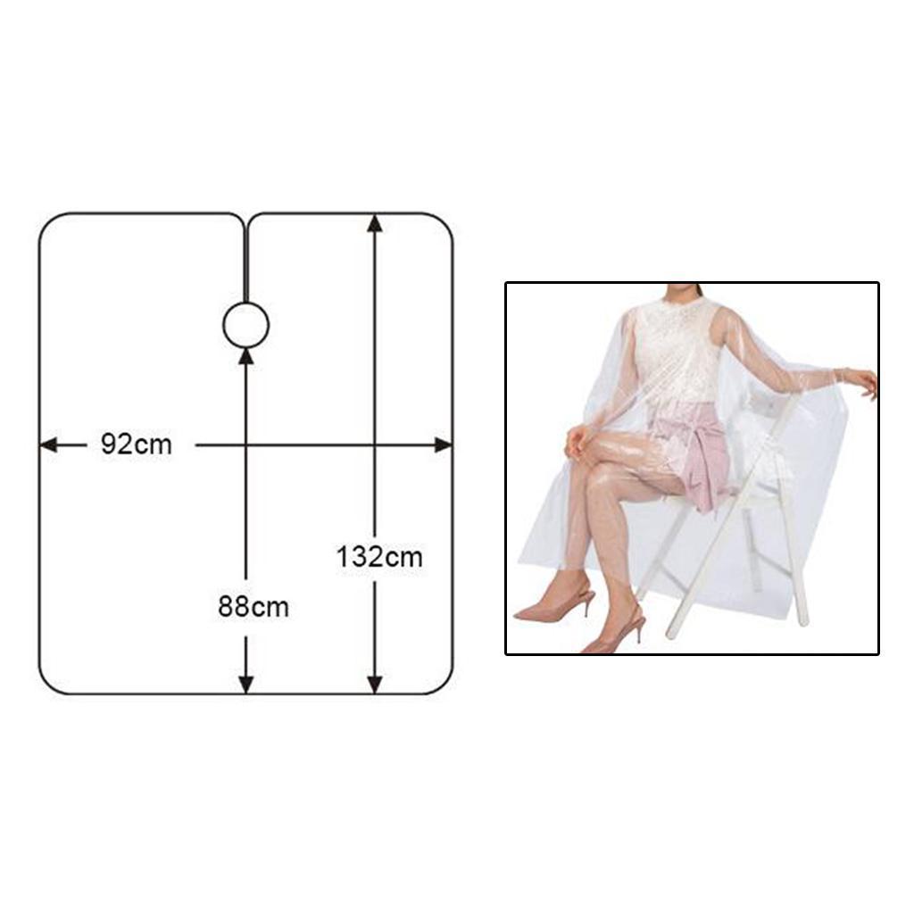 50x Disposable Hair Cutting Cape Salon Gowns Salon Barber Shop Capes Apron