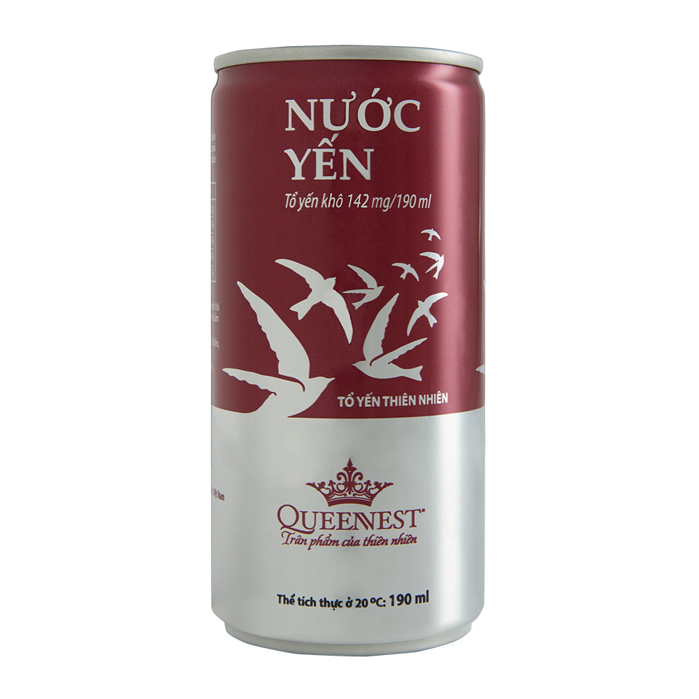 Hộp 6 Lon Nước Yến QUEENNEST 1% (190ml x 6 LON)