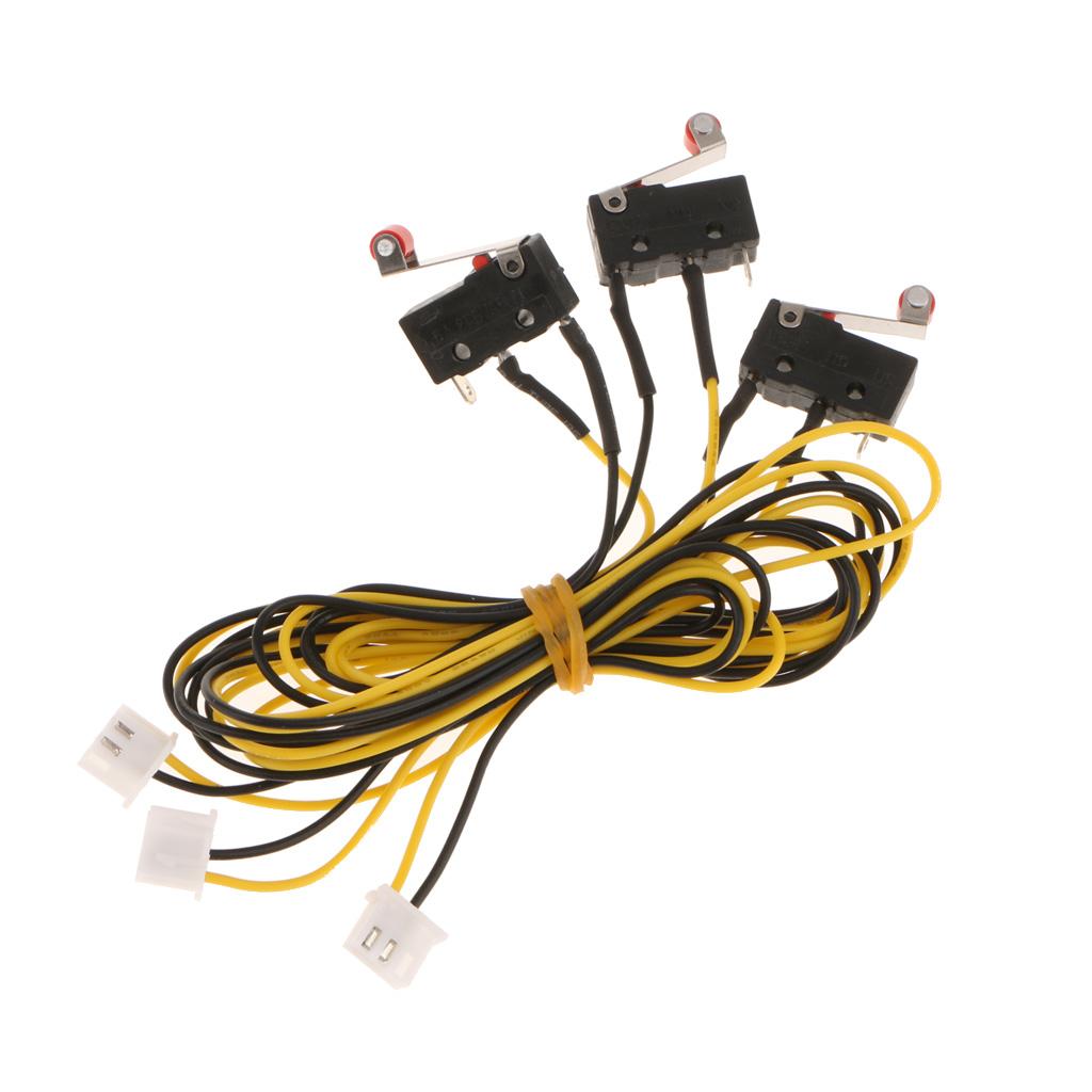 3D Printer Momentary Mechanical Limit Switch 250V 5A with Long Cable 600mm