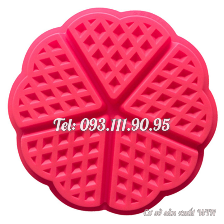 Khuôn silicon làm bánh kẹp, bánh quế loại 13 cm – Mã số 1319