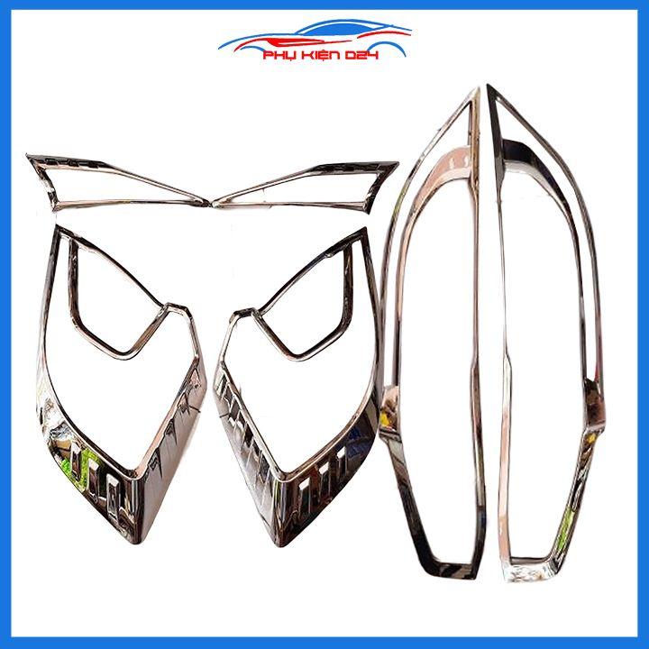 Ốp viền đèn pha hậu mạ crom Civic 2016-2017-2018-2019 chống trầy trang trí bảo vệ xe