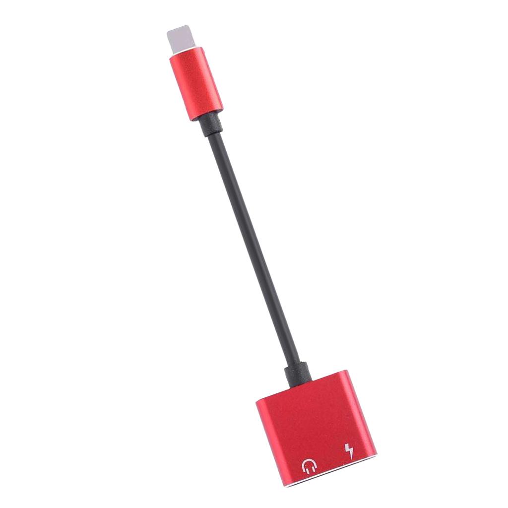 2 in 1 Headphones Adapter Audio Charging Splitter Cable for iPhone iPad