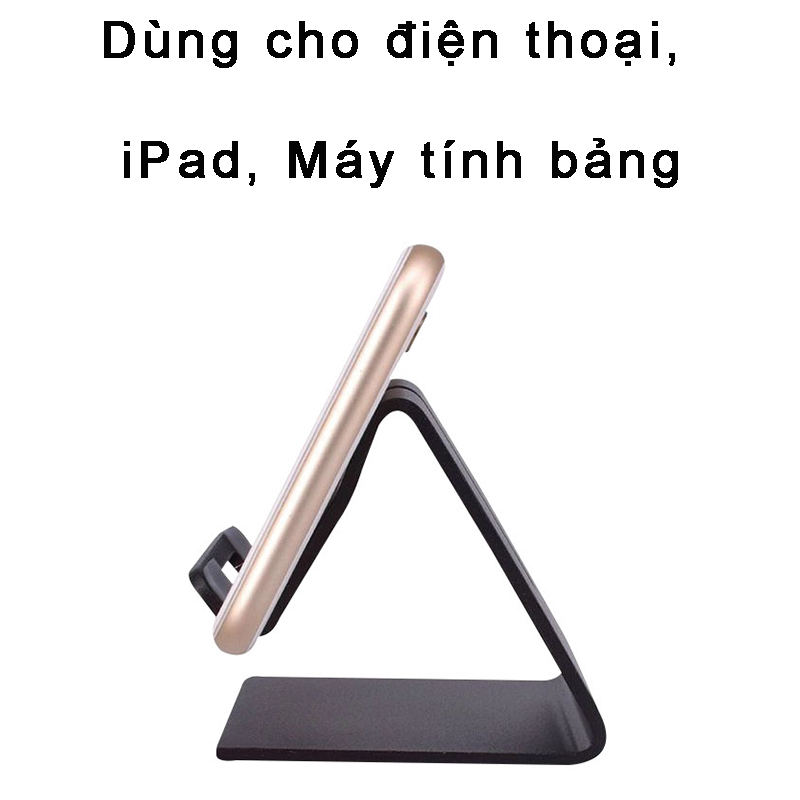 Giá Đỡ Điện Thoại, Máy Tính Bảng Kim Loại Nguyên Khối Basic Stand cell Phone Holder Hàng Chính Hãng