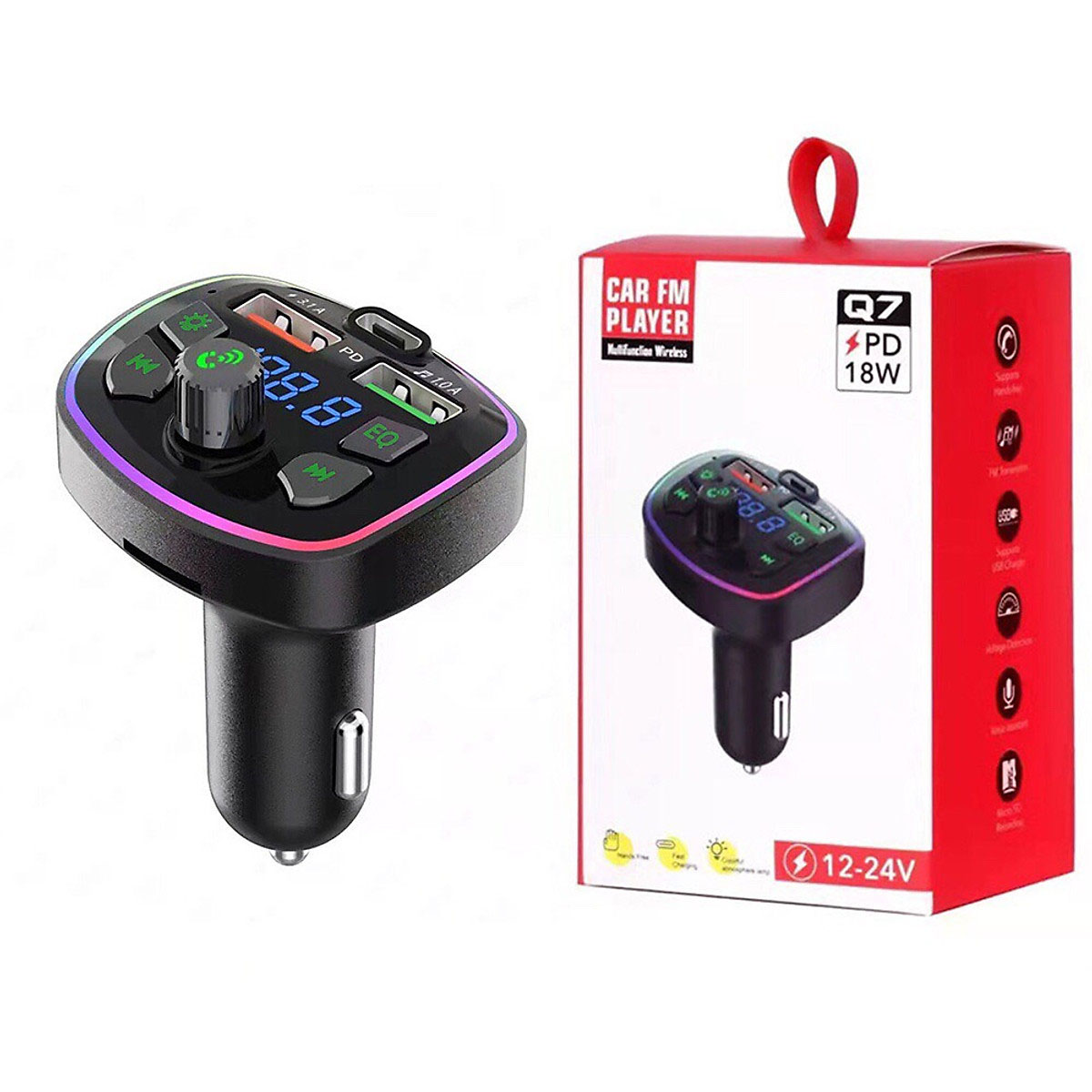 Tẩu sạc ô tô nhanh, bluetooth cao cấp