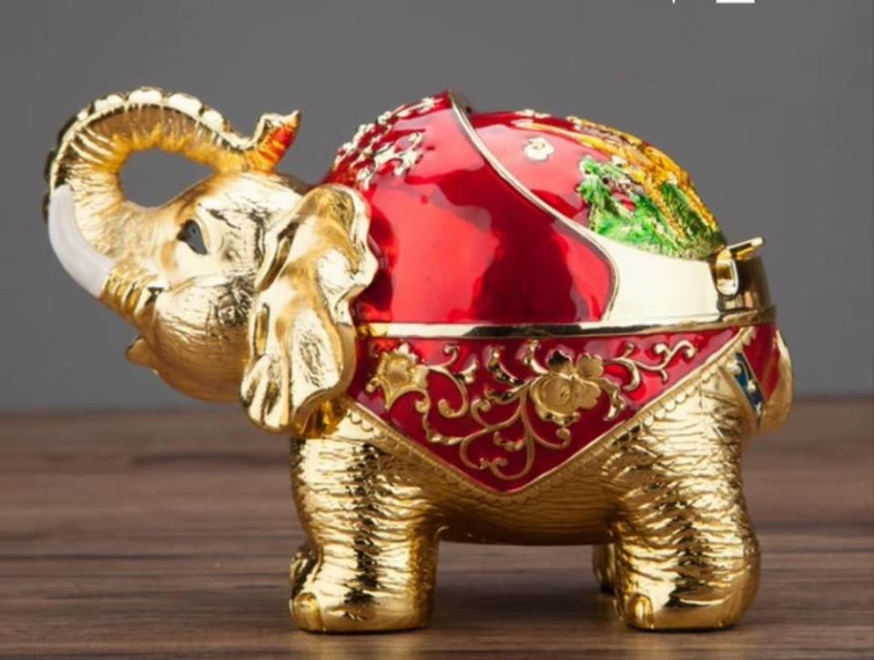 Gạt tàn thuốc lá con voi đứng bằng đồng