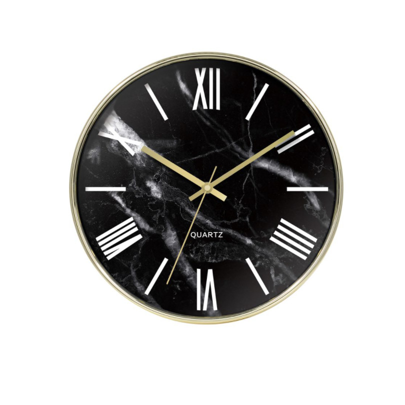 Đồng hồ treo tường trang trí CLASSIC BLACK MARBLE