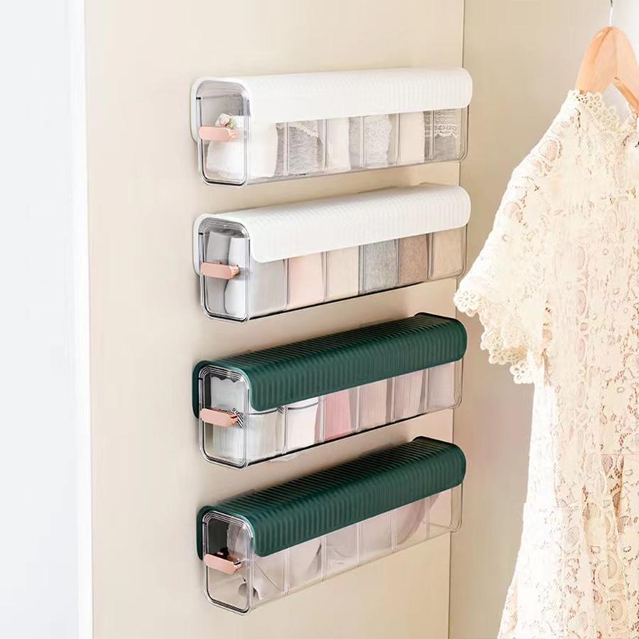 Hộp đựng đồ lót tất vớ đa năng thiết kế treo tường tiện lợi-Plastic cabinet hanging box